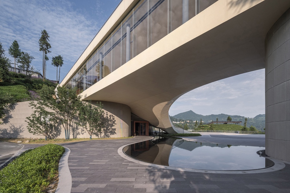 sanxia tea town exhibition center by archstudio