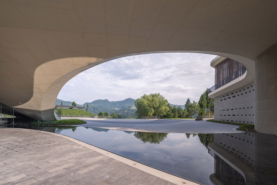 sanxia tea town exhibition center by archstudio