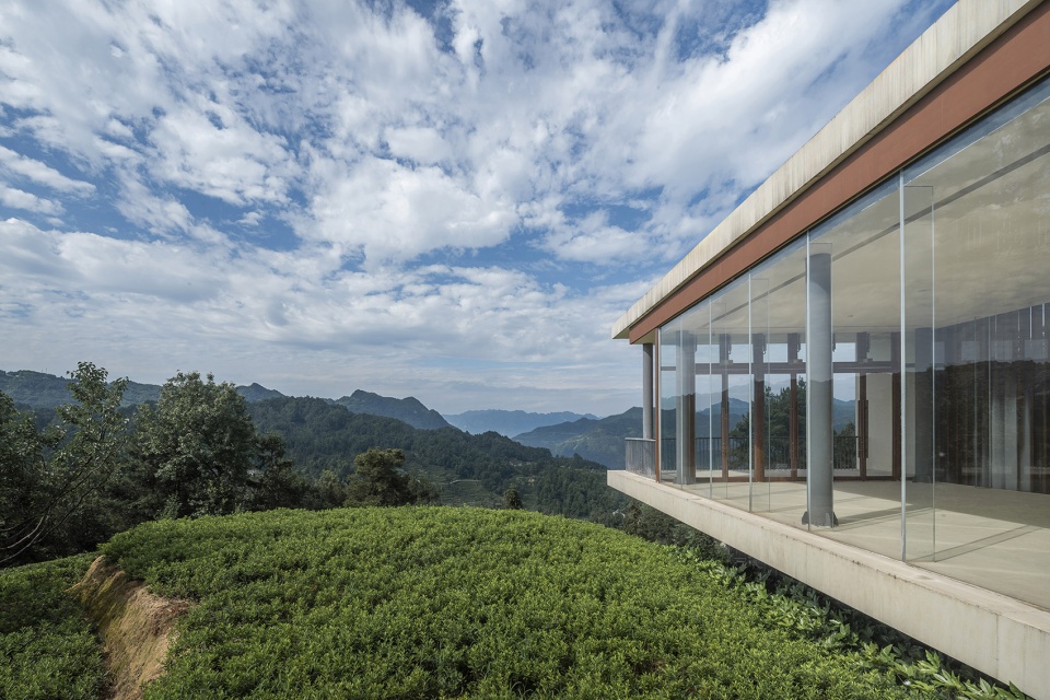 sanxia tea town exhibition center by archstudio