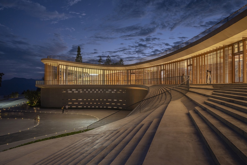 sanxia tea town exhibition center by archstudio