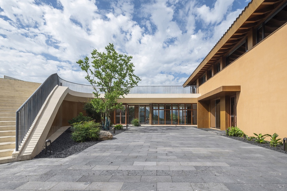 sanxia tea town exhibition center by archstudio
