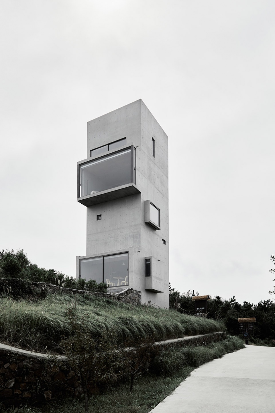 cliff cafe and tower house by trace architecture office tao