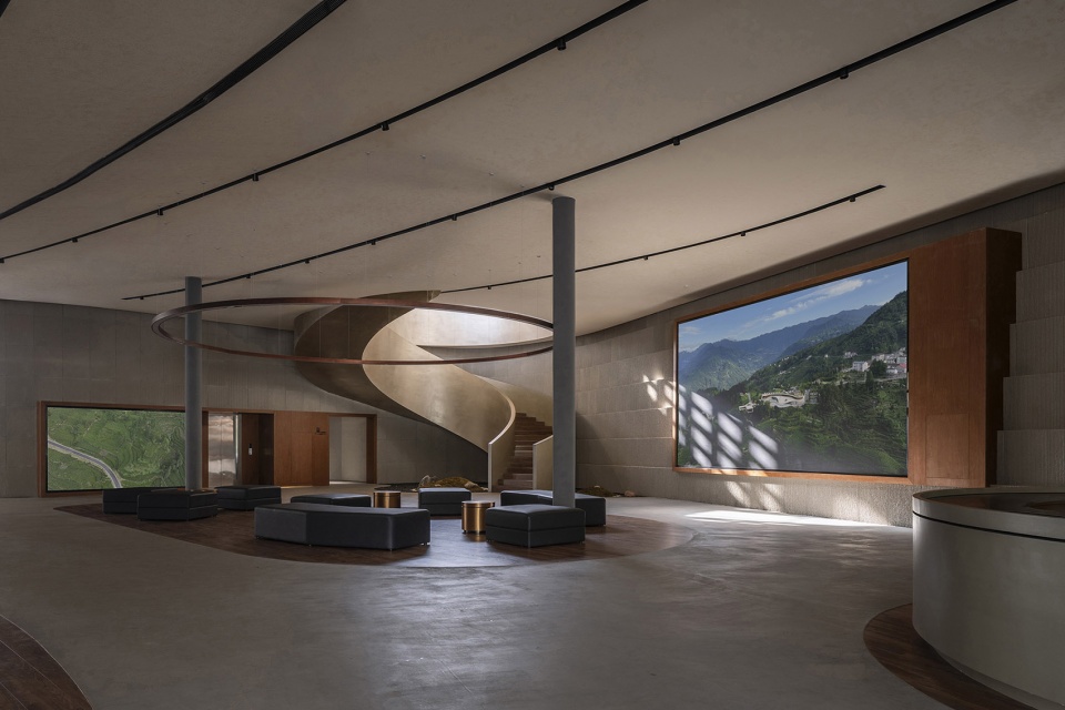 sanxia tea town exhibition center by archstudio