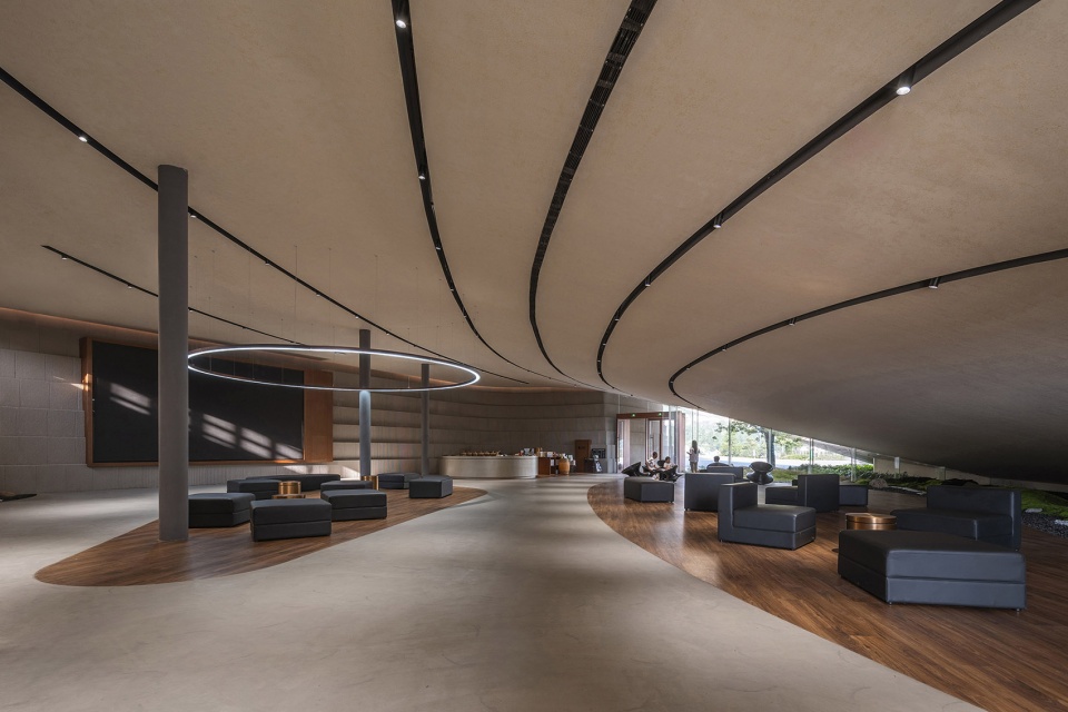 sanxia tea town exhibition center by archstudio