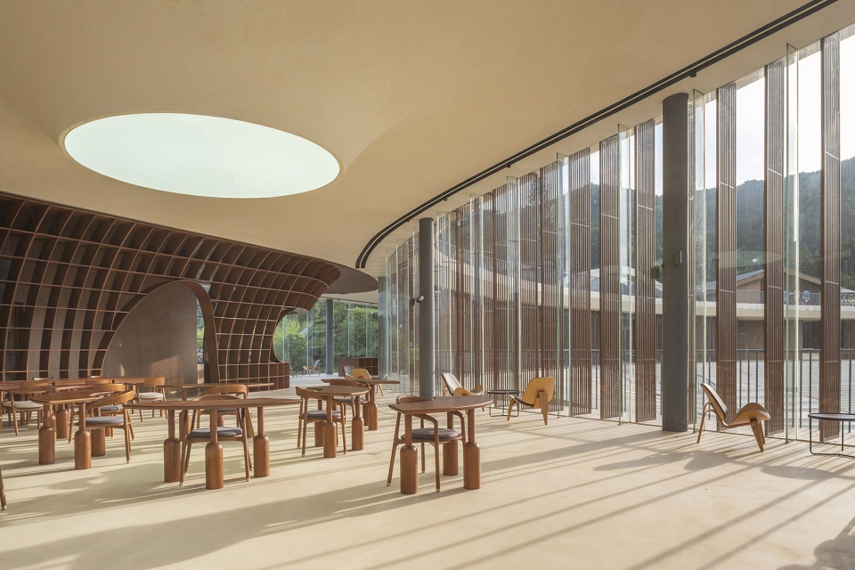 sanxia tea town exhibition center by archstudio