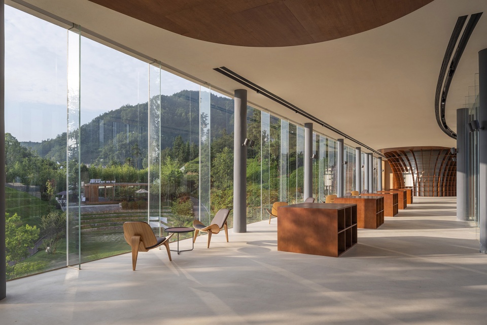 sanxia tea town exhibition center by archstudio