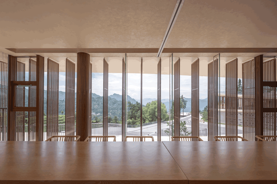 sanxia tea town exhibition center by archstudio