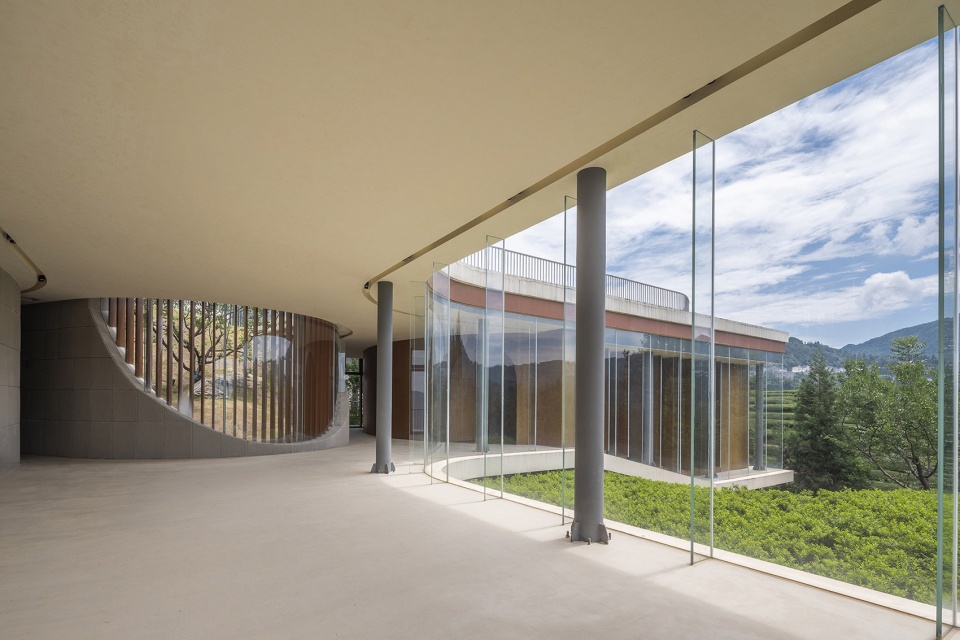 sanxia tea town exhibition center by archstudio