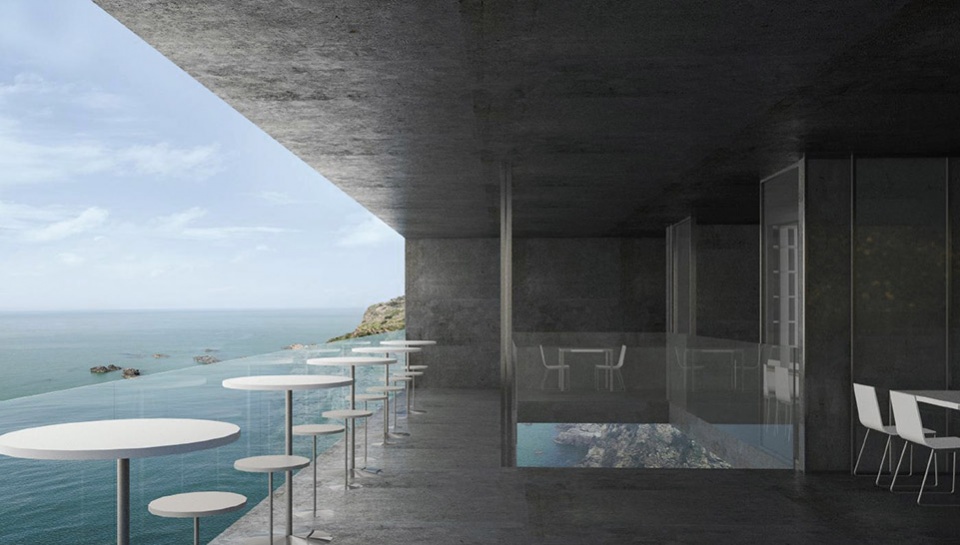 cliff cafe and tower house by trace architecture office tao