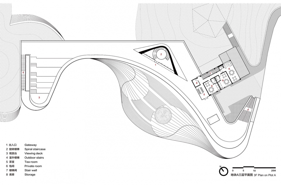 sanxia tea town exhibition center by archstudio