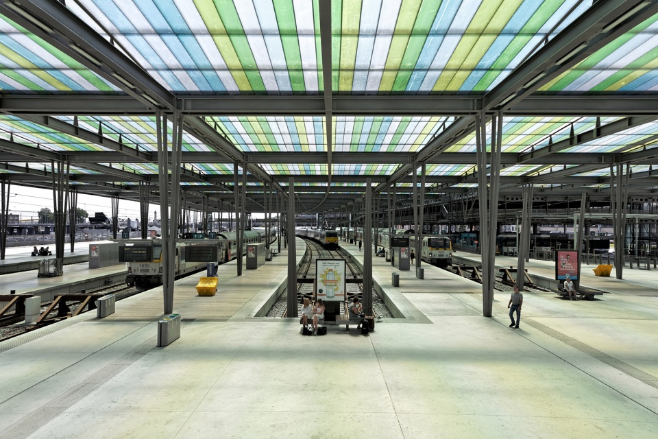 oostende station by dietmar feichtinger architectes