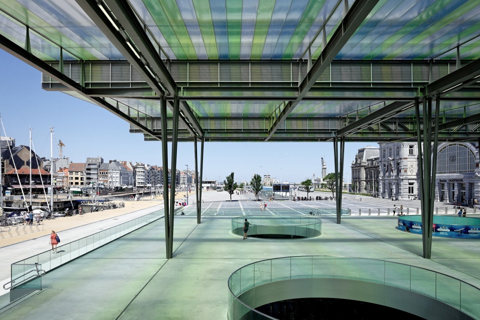 oostende station by dietmar feichtinger architectes