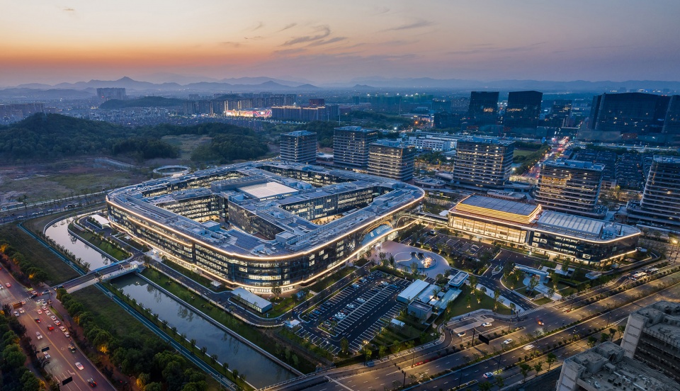 hangzhou yuhang cainiao headquarters industry park by aedas