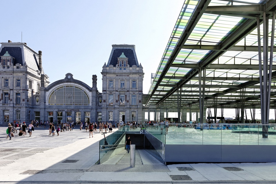 oostende station by dietmar feichtinger architectes