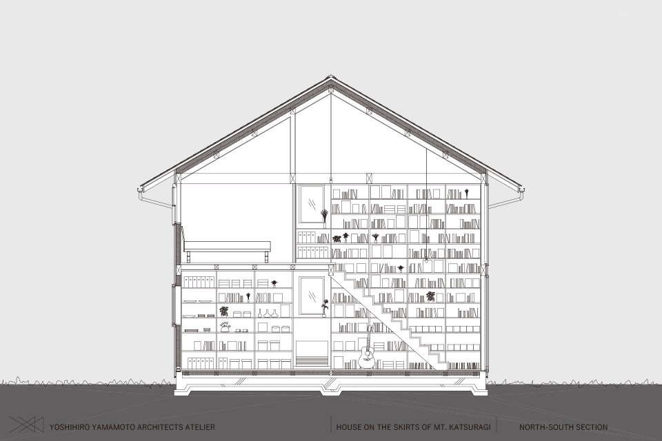 House on the Skirts of mt Katsuragi by YYAA