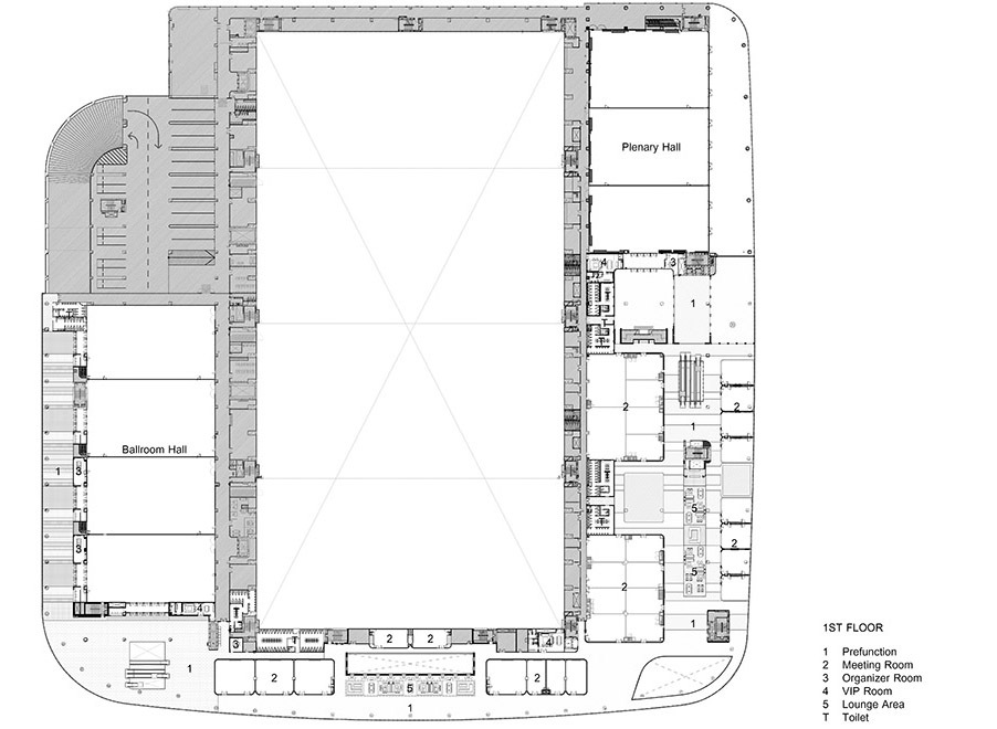 Interior of Queen Sirikit National Convention Centre QSNCC by Onion