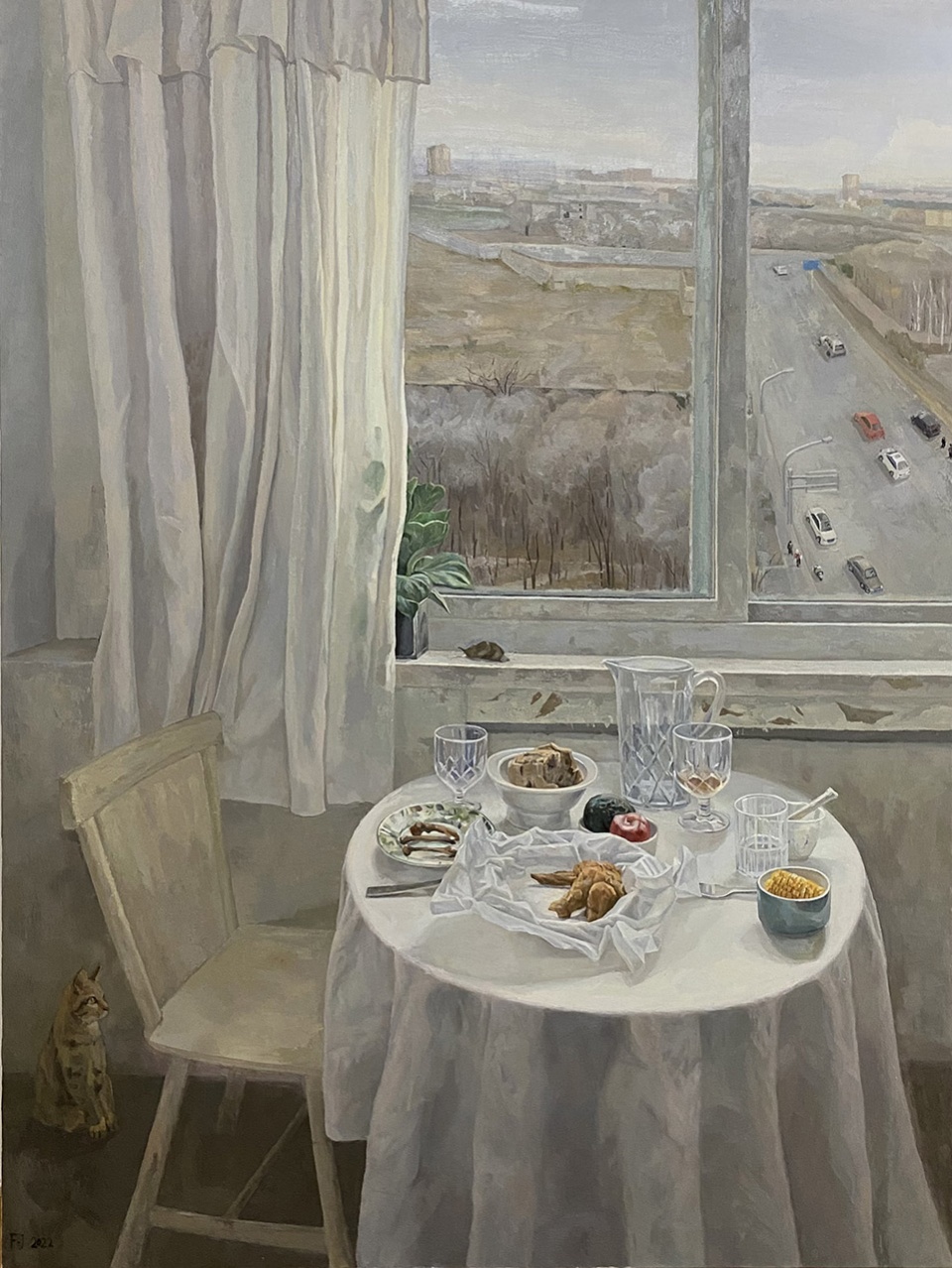 oil paintings by feng jing