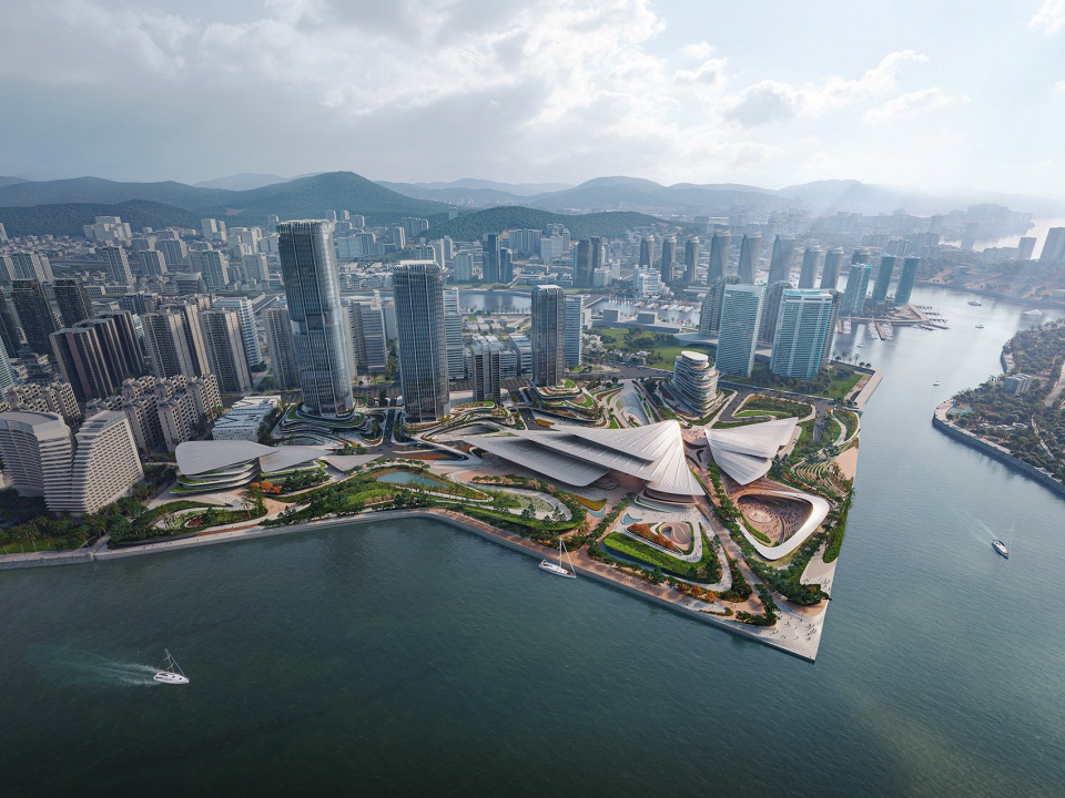 sanya cultural district by zaha hadid architects