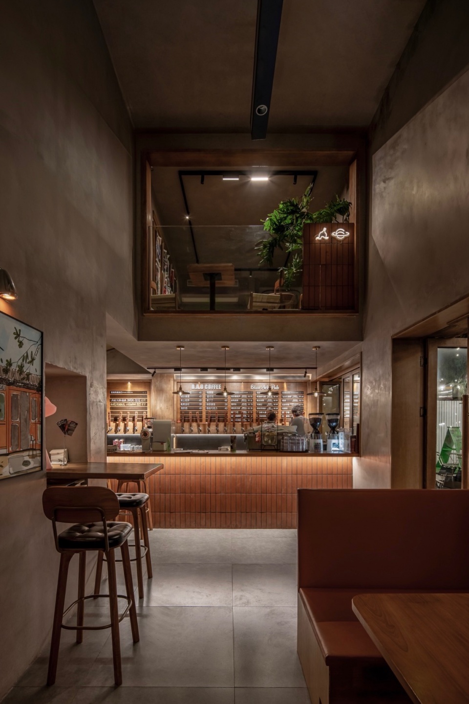 blue ark cheongpyeongraku tavern dao cafe by daga architects