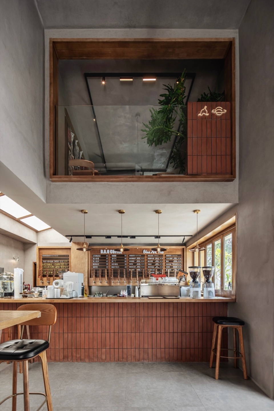 blue ark cheongpyeongraku tavern dao cafe by daga architects