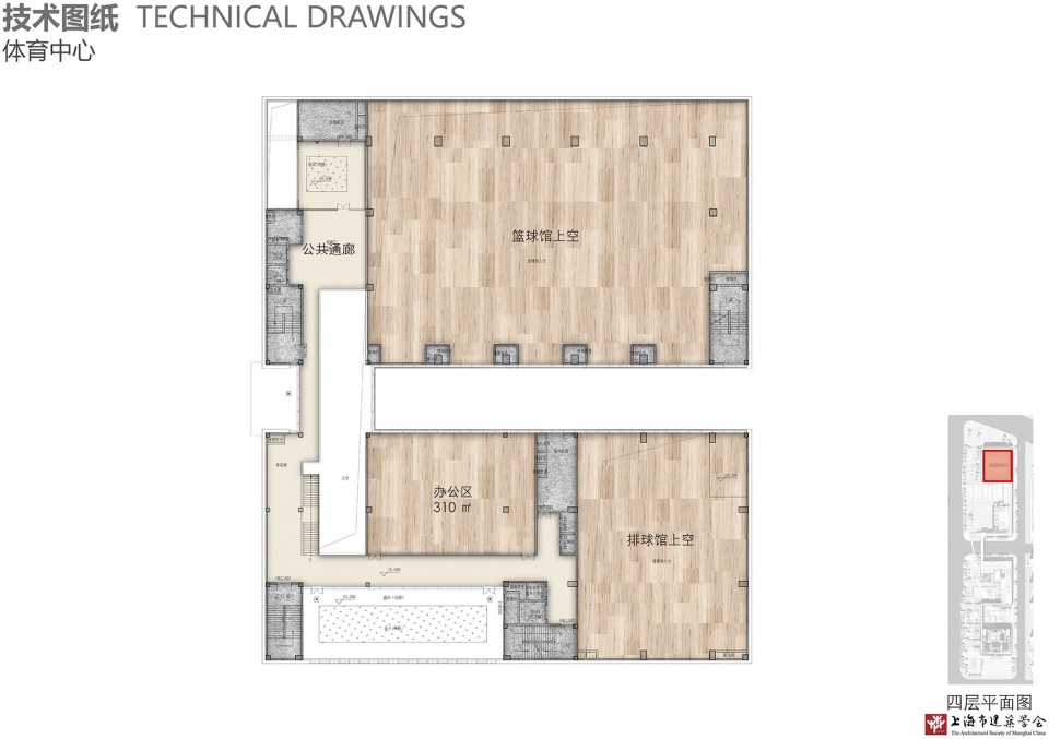 体育中心 4F平面图 Sports Center 4th Floor Plan 拷贝 asian games athlete village