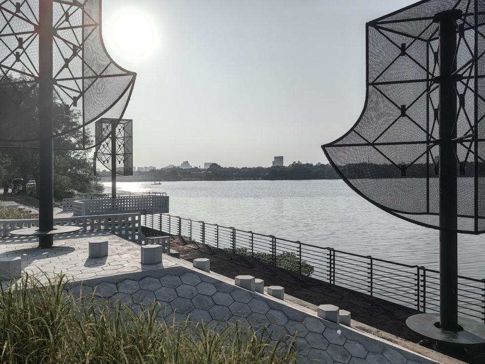 (胡兴) channel revetment in hushigua art eco site
