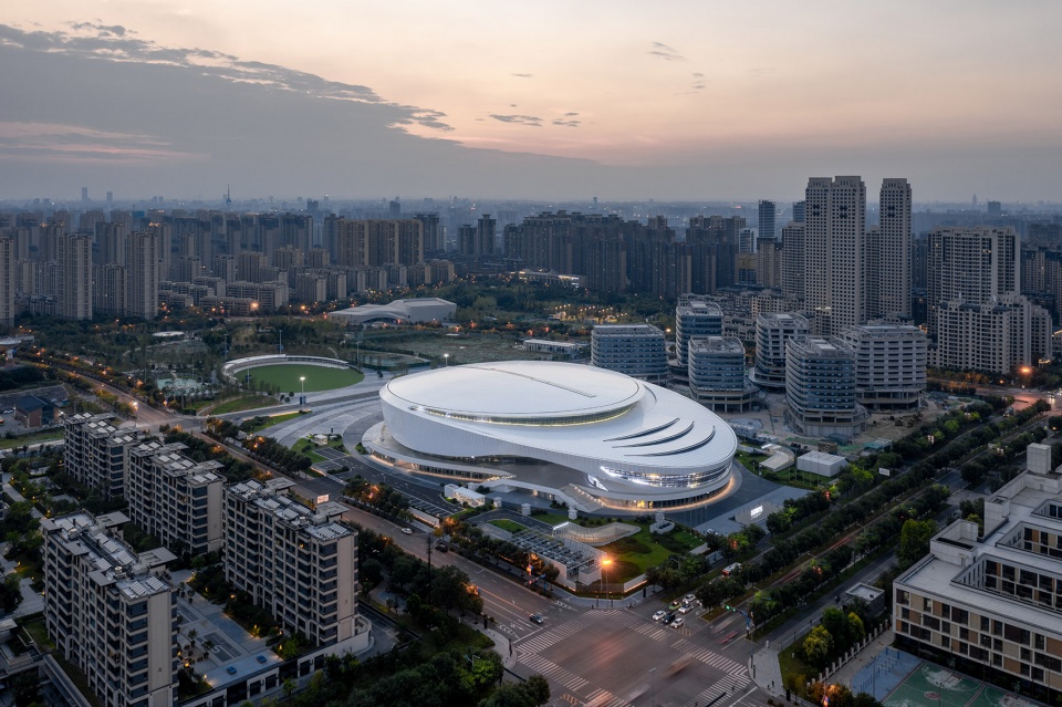 xian qujiang sports complex by aedas