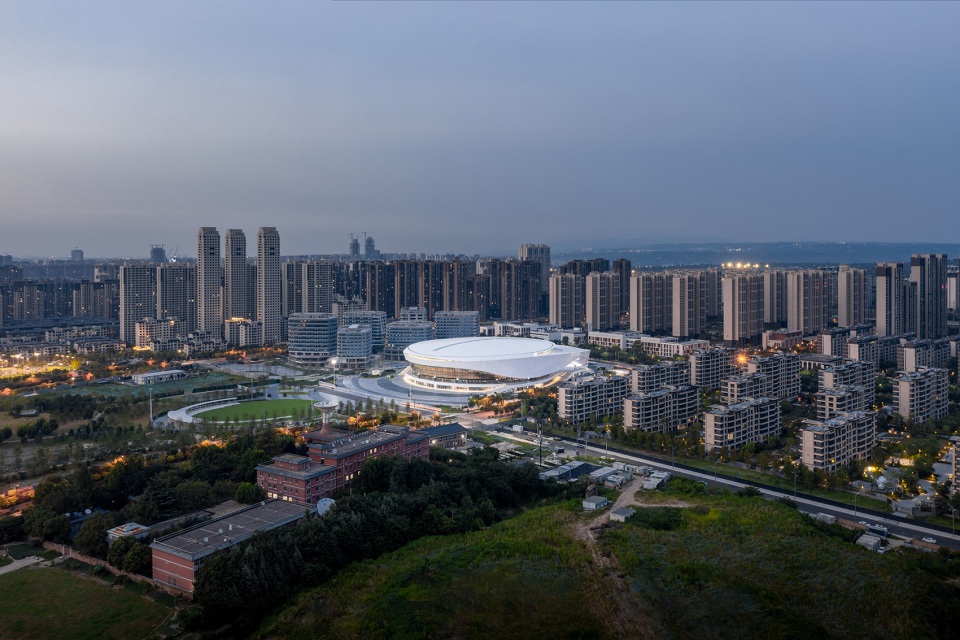 xian qujiang sports complex by aedas