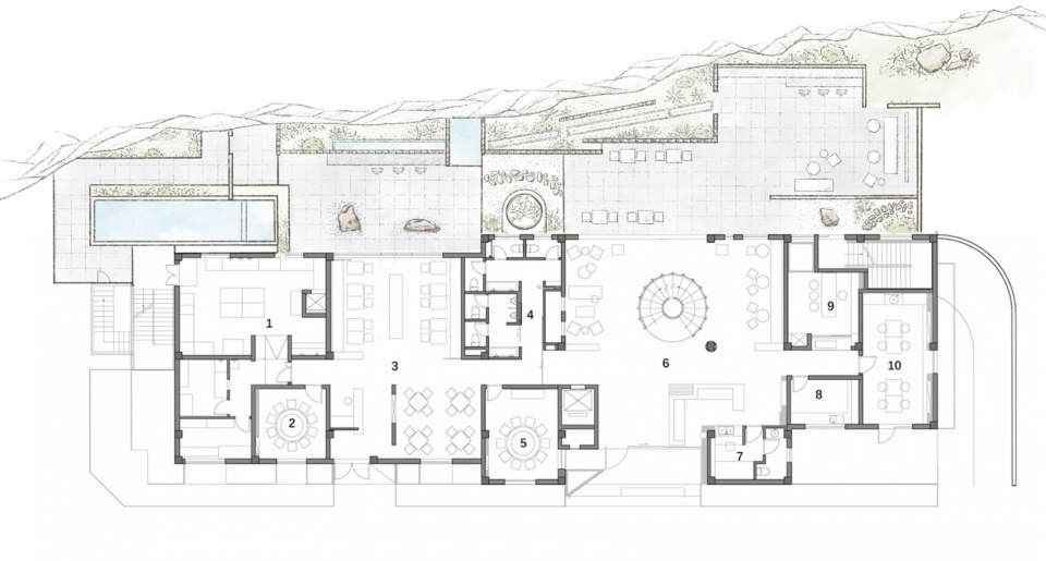 yixing 23 bay rock hotel by su architects
