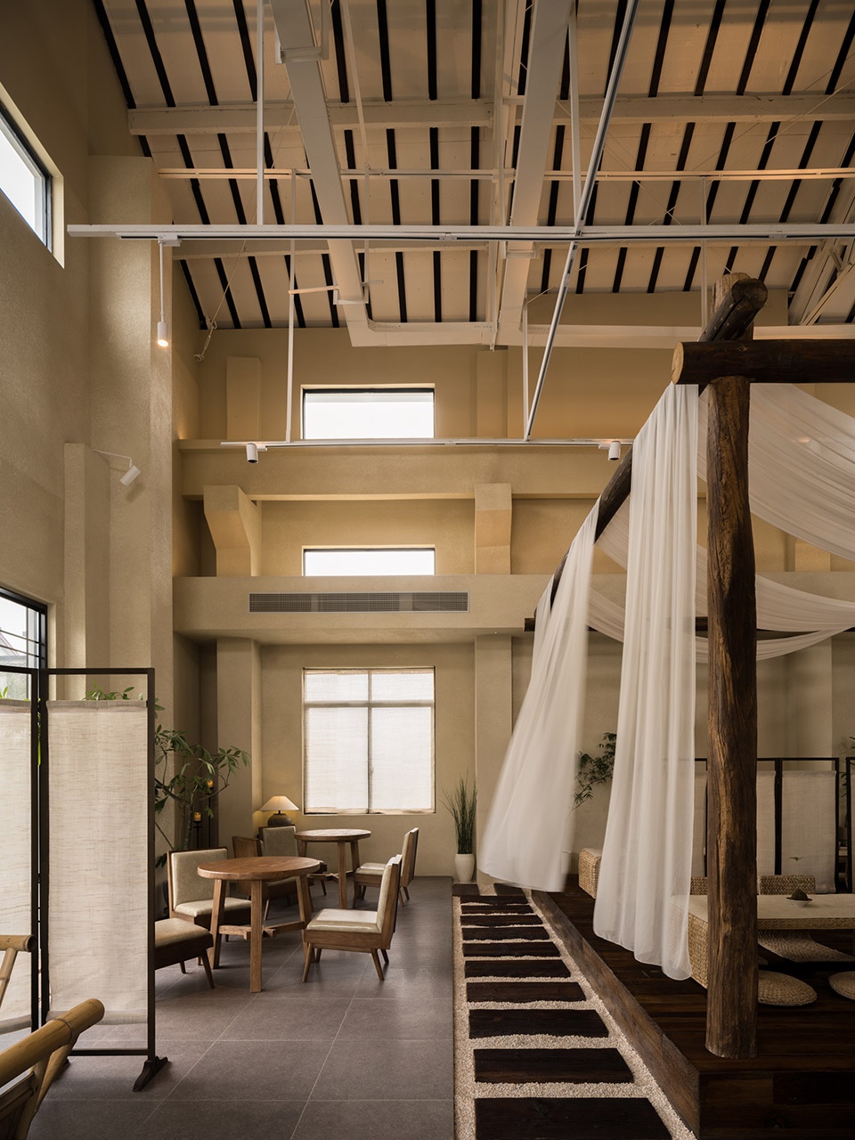 A New Chinese Tea Drinking Space Reconstructed from an Old Plant by Atelier D Y