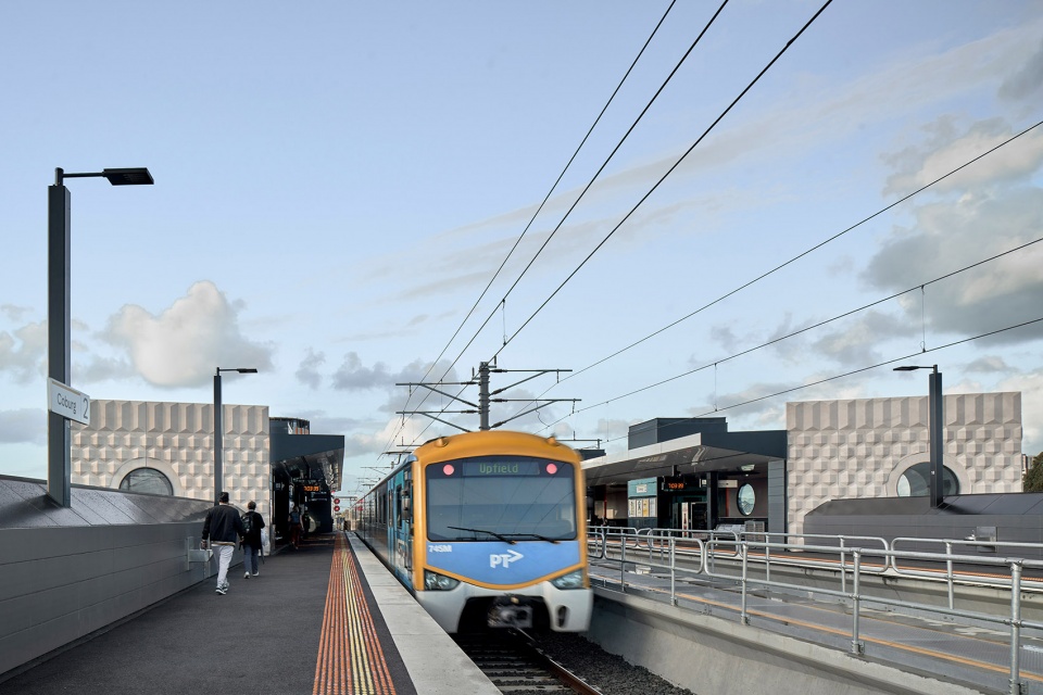 coburg and moreland stations by wood marsh architecture