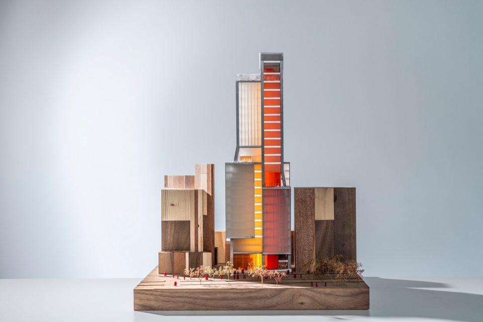 Metropolitan Village Model Front View Photography by Kuo Chenchang