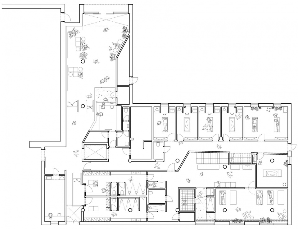 first floor plan sauna world trebon