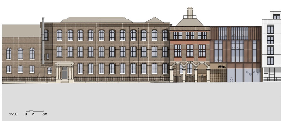 Central Foundation Boys School by Hawkins Brown