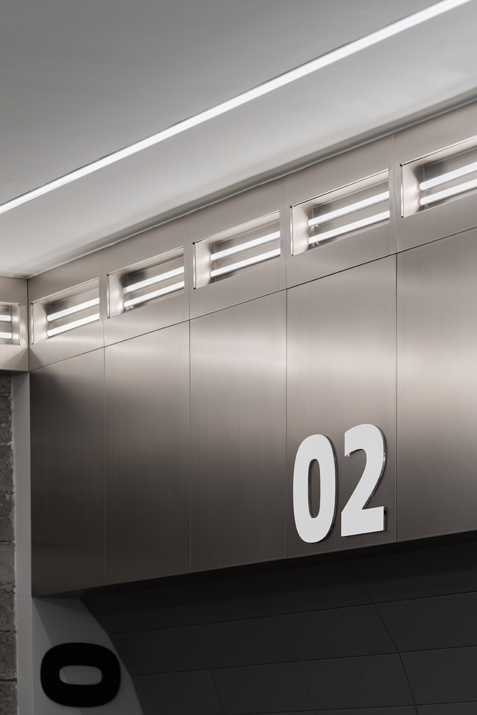 stainless steel and concrete intertwined ticle coffee series by daga architecture