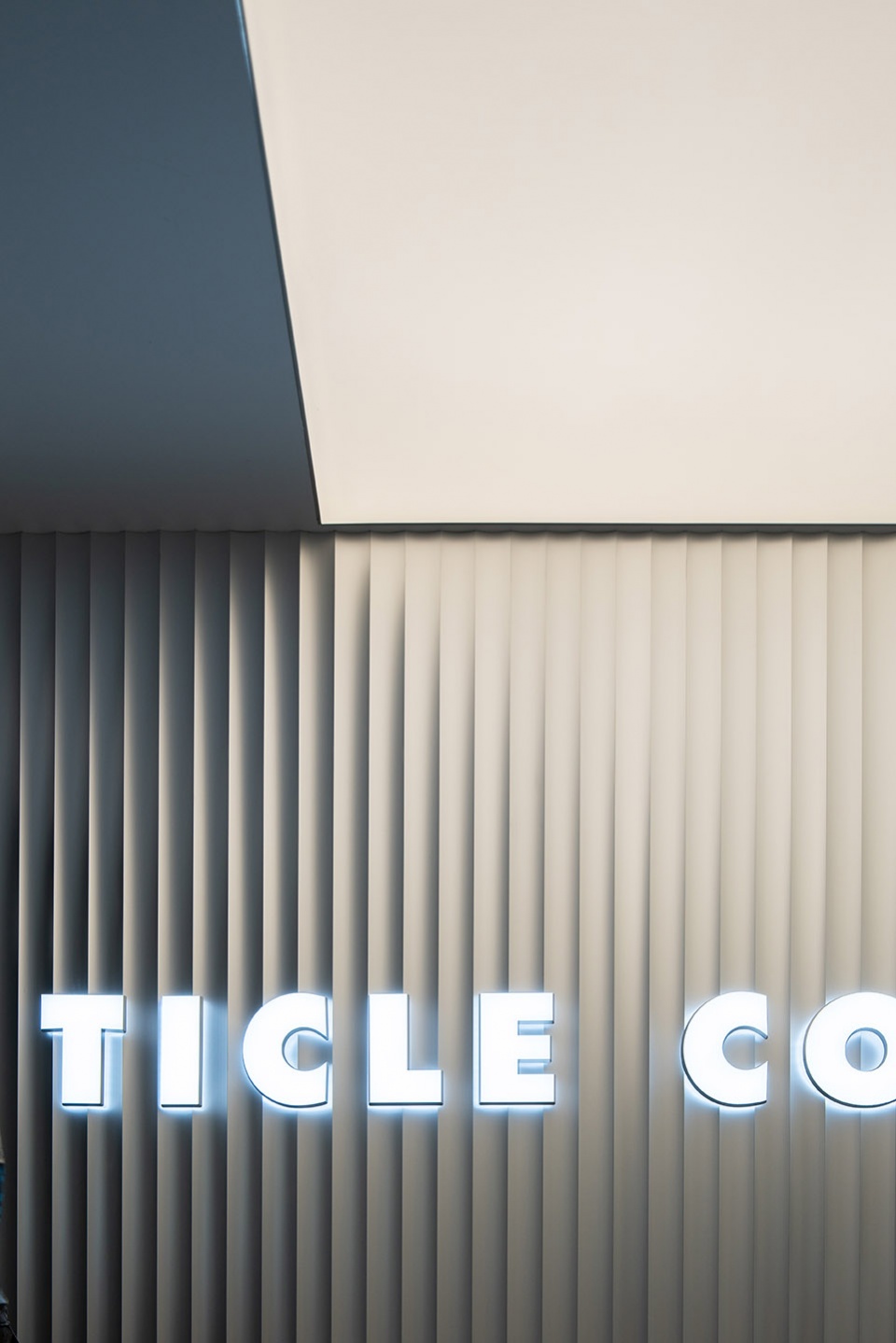 stainless steel and concrete intertwined ticle coffee series by daga architecture