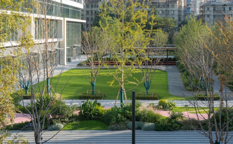 huanglong vanke center landscape design by percent landscape design studio