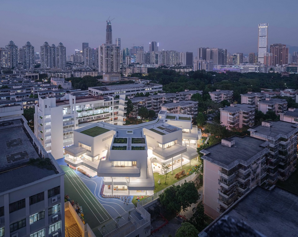 kindergarten of museum forest by atelier apeiron