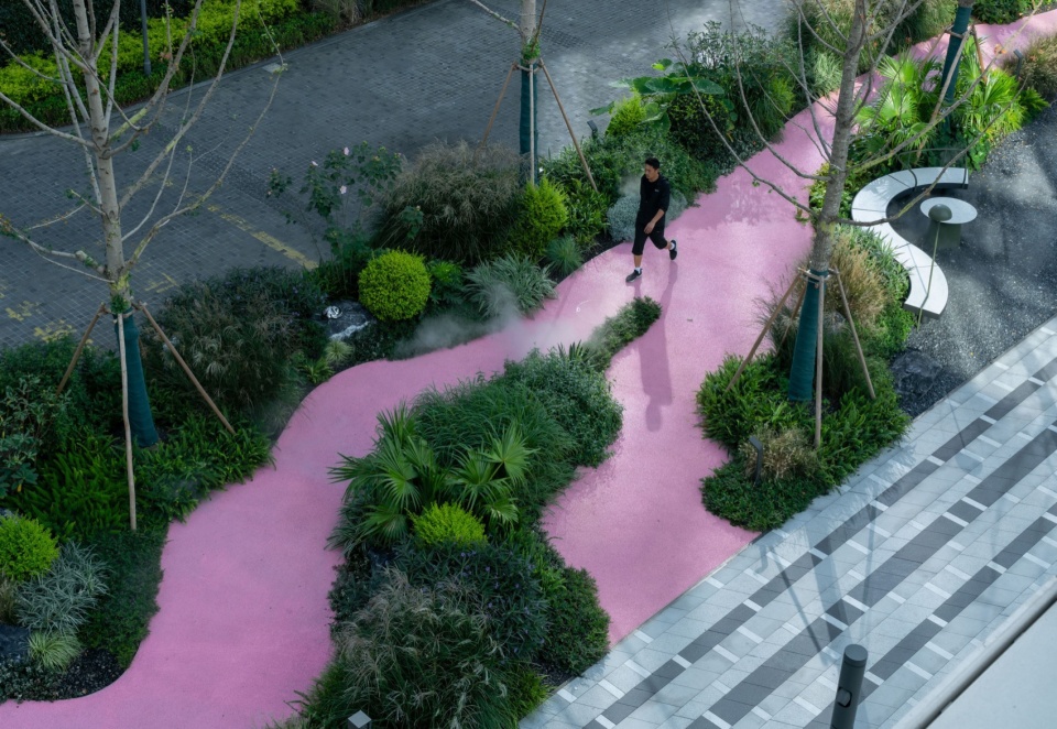 huanglong vanke center landscape design by percent landscape design studio