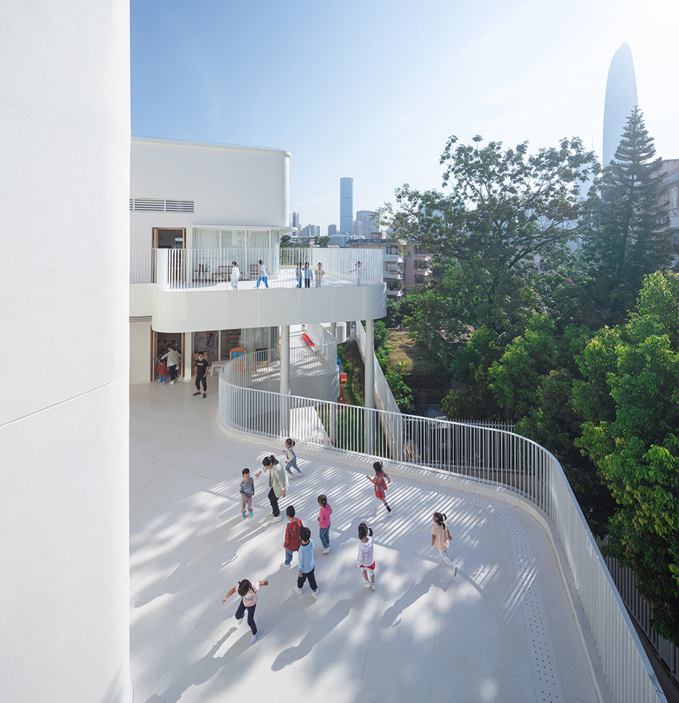kindergarten of museum forest by atelier apeiron