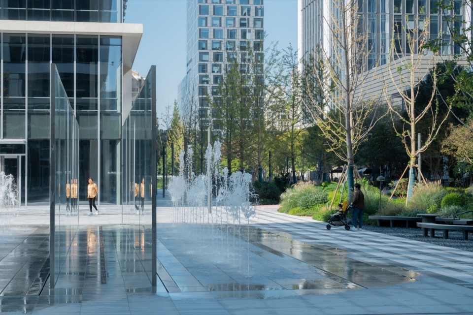 huanglong vanke center landscape design by percent landscape design studio