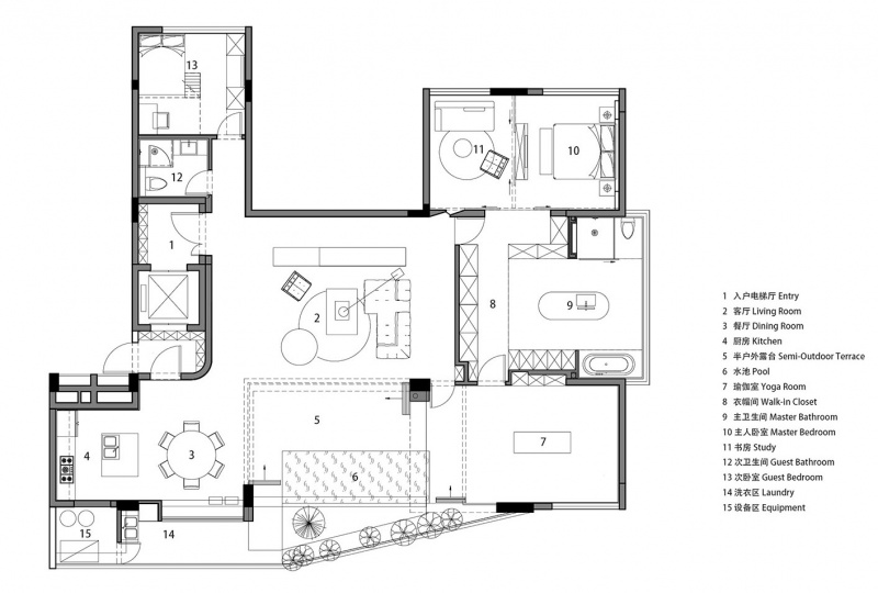 black and white residence by studio dotcof副本