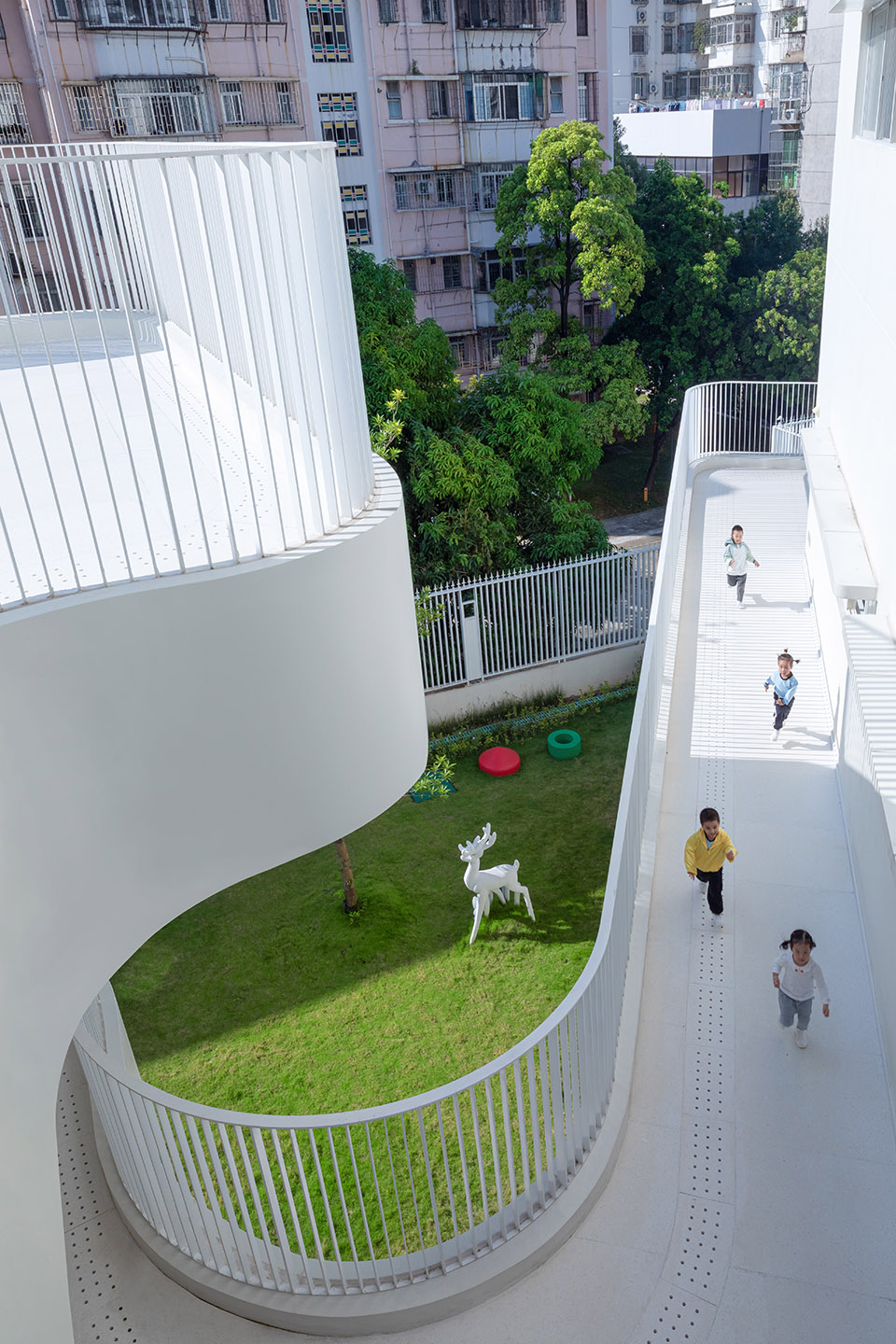 kindergarten of museum forest by atelier apeiron