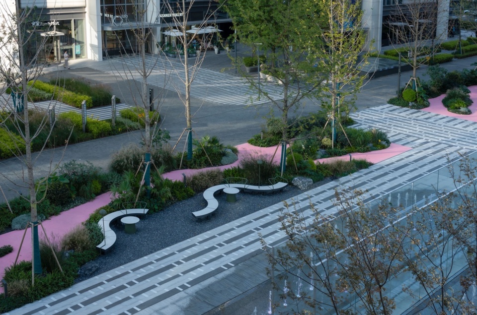 huanglong vanke center landscape design by percent landscape design studio