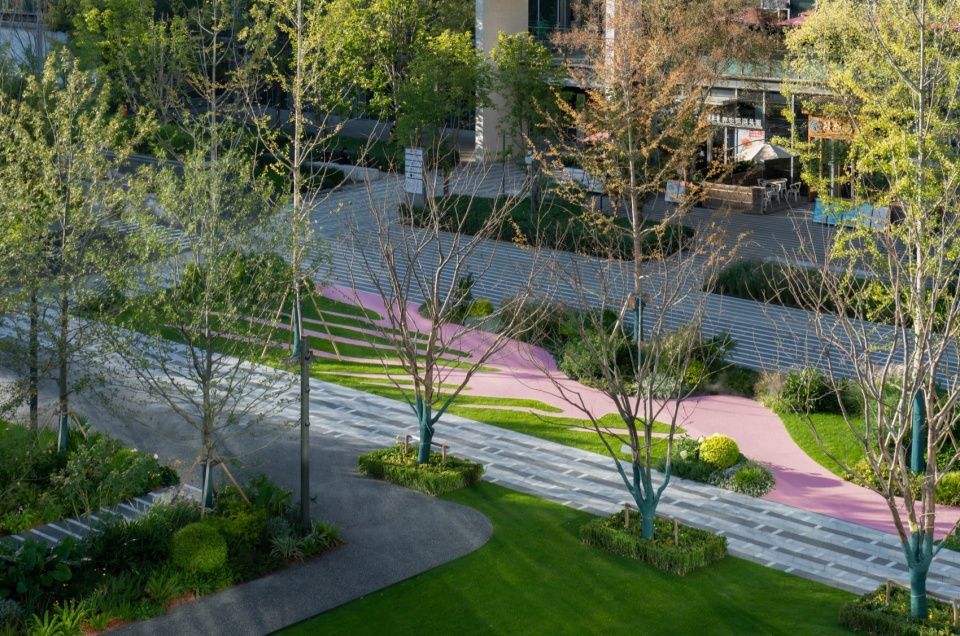 huanglong vanke center landscape design by percent landscape design studio