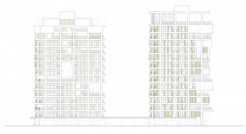 kaohsiung social housing by mecanoo tdb