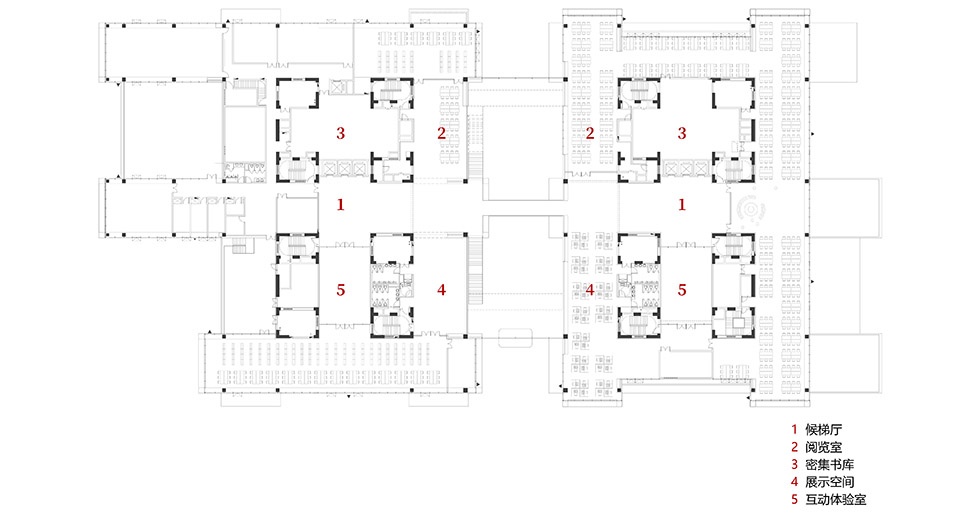 The new library and the school gate of CAUC by Original Design Studio TJAD