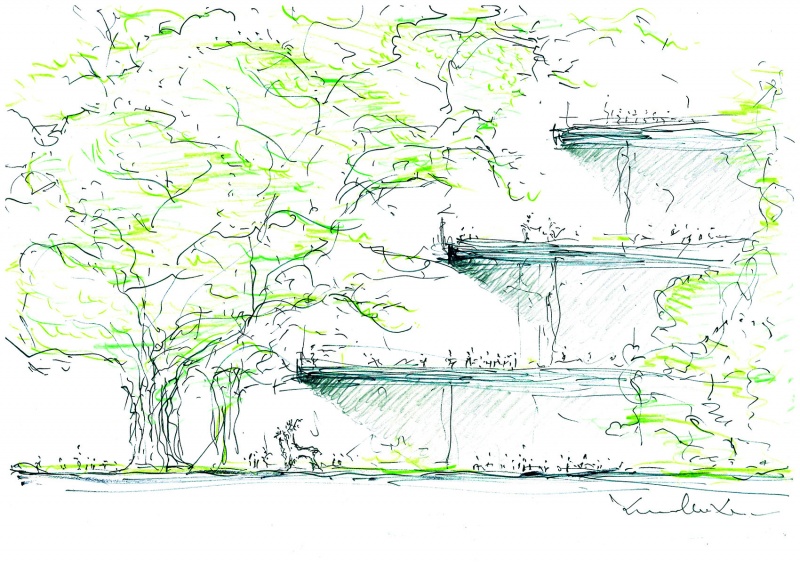 kindergarten of museum forest by atelier apeiron