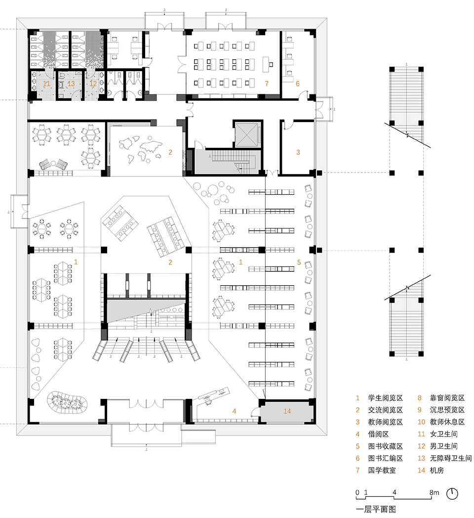 shanghai conservatory of music experimental school hebi branch library interior design by urbanus