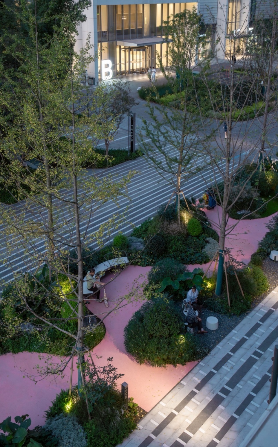 huanglong vanke center landscape design by percent landscape design studio